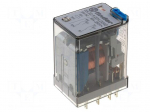 Relay: electromagnetic | DPDT | Ucoil: 220VDC | 10A/250VAC | 10A/30VDC