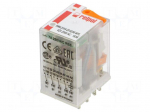 Relay: electromagnetic | 4PDT | Ucoil: 230VAC | 6A/250VAC | 6A/24VDC