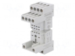 Socket | PIN: 8 | 10A | 250VAC | Mounting: DIN | Series: HR60