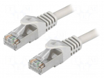 Patch cord | F/UTP | 6 | stranded | CCA | PVC | grey | 20m | 26AWG