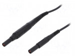 Test lead | 8A | 4mm banana plug-4mm banana plug | Len: 2m | black