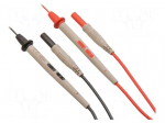 Set of test leads | Inom: 10A | Len: 1m | 2x test lead | red and black