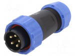 Connector: circular | plug | male | PIN: 5 | IP68 | SP21 | 7&divide;12mm | 10A | 500V