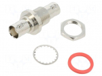 Coupler | socket | BNC socket,both sides | female | straight | 50&Omega; | POM