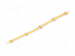COB LED tape | white warm | LED/m: 528 | 10mm | IP20 | 10W/m | CRImin: 80