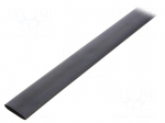 Heat shrink sleeve | glueless | 2: 1 | 19mm | L: 1m | black | polyolefine
