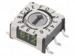 Encoding switch | HEX/BCD | Pos: 16 | SMD | Rcont max: 80m&Omega; | P36