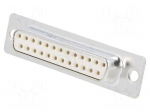 Connector: D-Sub | PIN: 25 | plug | female | for cable | straight