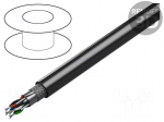 Wire | 4x2x22AWG | stranded | Cu | Insulation: PVC | chrome | RS232 | 152m