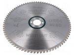 Circular saw | &Oslash;: 254mm | Teeth: 80 | Disc thick: 2.4mm | HW/CT | 30mm