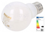 LED lamp | white warm | E27 | 230VAC | 470lm | P: 4.5W | 2700K | CRImin: 80