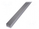 Heatsink: extruded | grilled | TO220 | natural | L: 1000mm | W: 54mm