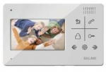 4" simple video door phone, door unlock, PW02 adapter, WHITE
