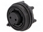 Connector: circular | socket | female | PIN: 2 | 12A | 250V | IP68 | UL94V-0