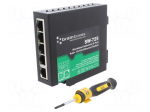 Switch Ethernet | unmanaged | Number of ports: 5 | 44&divide;57VDC | RJ45 | SW