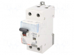 RCBO breaker | Inom: 10A | Ires: 30mA | Max surge current: 250A | IP20