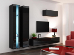 Cama Living room cabinet set VIGO NEW 1 black/black gloss