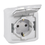2P+E German standard socket outlet Forix -surface mounting - 16 A -250 V -grey