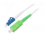 Fiber patch cord | OS2 | LC/UPC,SC/APC | 3m | 9/125um | LSZH | white | LAN