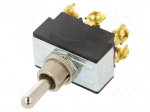 Switch: toggle | Pos: 3 | DPDT | (ON)-OFF-(ON) | 21A/14VDC | Leads: screw