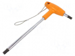 Wrench | hex key | HEX 8mm | Kind of handle: T | Overall len: 255mm