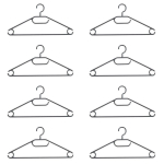 Beldray LA072684FEU7 Eco Recycled Hangers Black