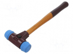 Hammer | 295mm | W: 90mm | 350g | 30mm | round | elastomer | wood | SIMPLEX