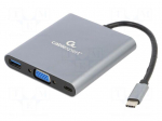 Hub USB | USB 3.1 | Cablexpert | PnP | grey | Number of ports: 7 | 5Gbps