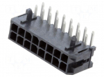 Connector: wire-board | socket | male | PIN: 16 | Micro-Fit 3.0 | THT