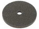 Grinding pin | fleece | Dim: &Oslash;150x12mm | Grit: 2A | mounting holes