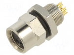 Connector: M8 | socket | female | PIN: 4 | soldering | straight | -25&divide;90&deg;C