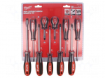 Screwdriver: universal-set | Phillips,Pozidriv&reg;,slot | 10pcs.