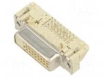 Connector: DVI-I | PIN: 24 | right | THT | gold-plated