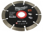 Cutting diamond wheel | &Oslash;: 125mm | Disc thick: 2.3mm | concrete