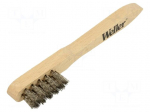 Brush | stainless steel | 3pcs | Handle material: wood