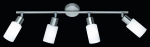 Trio Mars spotlight 4-pc E14 brushed steel gaismeklis R80014007 4017807224085