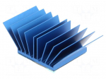 Heatsink: extruded | grilled | BGA | blue | L: 31mm | W: 54.94mm | H: 17.5mm