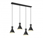 Trio-Lighting Enzo  4-pc E27 matt black piekaramā lampa