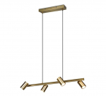 Trio-Lighting Marley  80 cm 4-pc GU10 antique brass piekaramā lampa