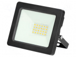 Lamp: LED flood light | 20W | 230VAC | 4000K | CRImin: 80 | 90x118x35mm