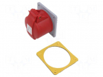 Connector: AC supply 3-phase | socket | female | 32A | 415VAC | IP&S