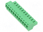Connector: pluggable terminal block | plug | female | 10A | 300V | 1x12