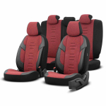 Auto- ja mootorrattatooted, elektroonika, navigatsioon, CB raadio // Autohooldus | Autokeemiatooted // Komplet pokrowc&oacute;w na fotele samochodowe otom throne 103 red 3-zip