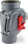 PP Backwater valve Dn110 for vertical assembly