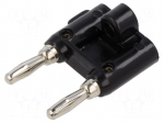 Adapter | black | 15A | banana 4mm plug x2,banana MDP plug x2 | 5m&Omega;