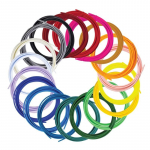 3Doodler Filament FLOW 20 PLA 20 Farben Nachf&uuml;llpack Polylactic acid (PLA) Black, Blue, Dark Green, Dark pink, Gold, Green, Lilac, Navy, Orange, Pink, Transparent, White, Yellow