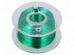 Silver plated copper wires | 0.1mm | green | Cu,silver plated | 100m