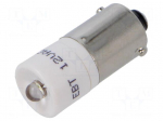 LED lamp | white | BA9S,T10 | 12VDC | 12VAC | plastic | -20&divide;60&deg;C