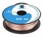 K&otilde;larikaabel, CCA, 2x1.00 mm&sup2;, 25 m