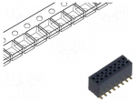 Connector: pin strips | socket | male | PIN: 16 | vertical | SMT | 1.27mm